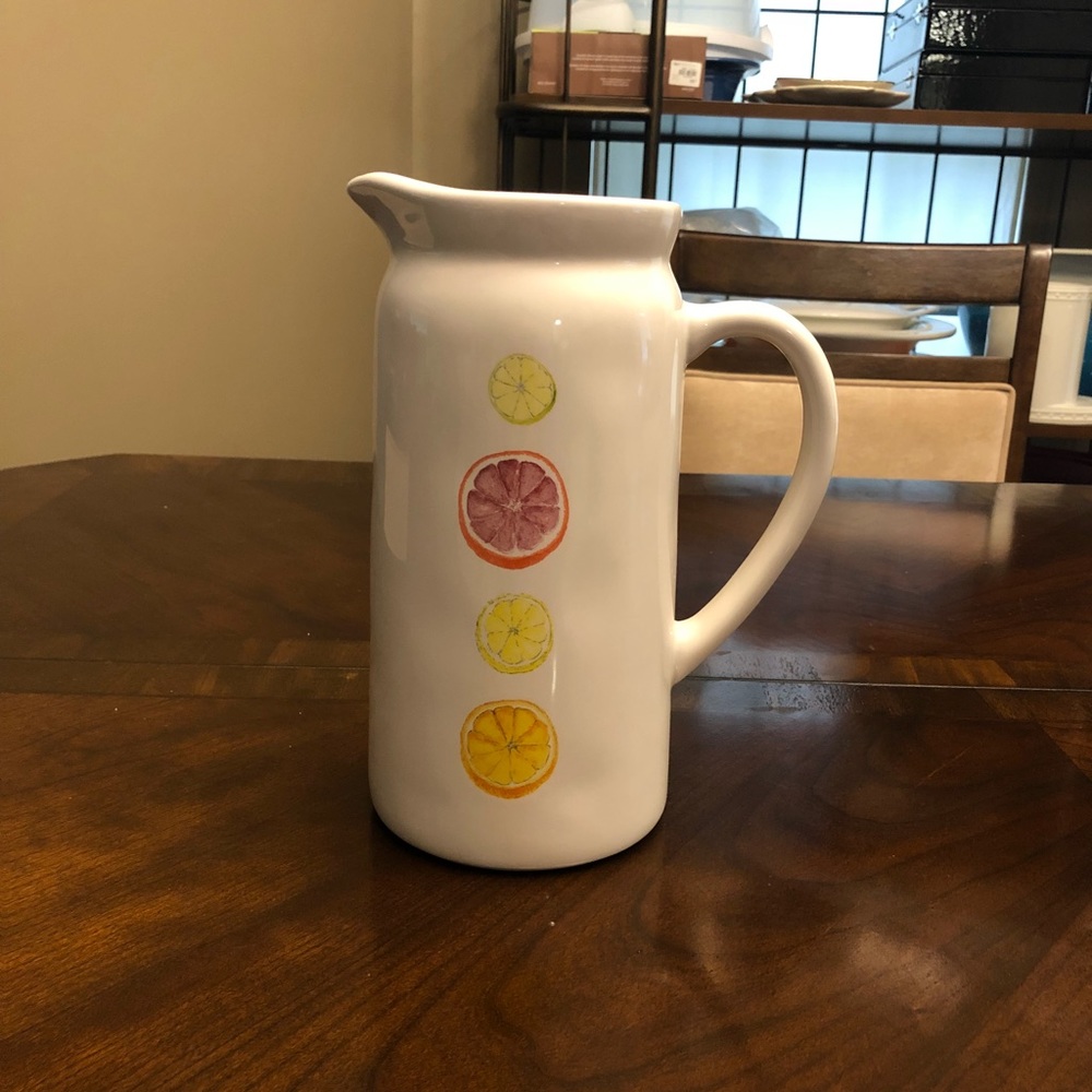 Rae Dunn lemon citrus pitcher